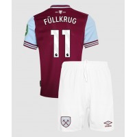 West Ham United Niclas Fullkrug #11 Hemmatröja Barn 2024-25 Kortärmad (+ Korta byxor)